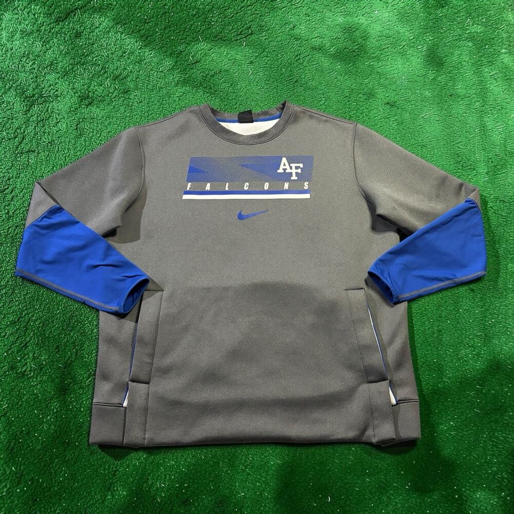 Nike Air Force Falcons Dri-FIT Fleece Crewneck Training Sweatshirt XL NCAA Sport